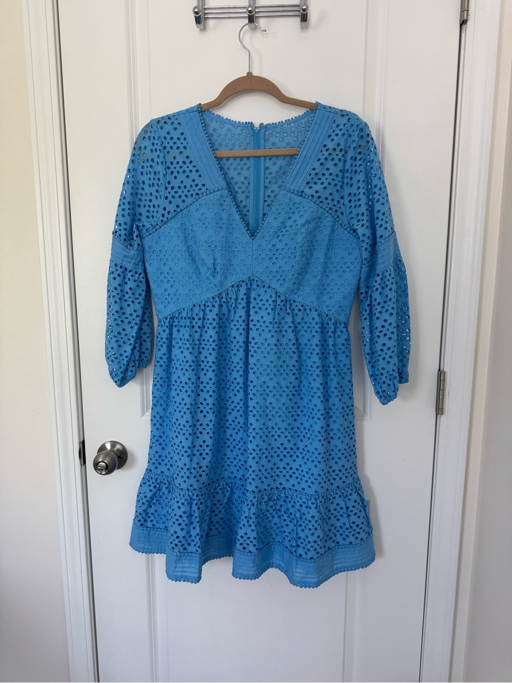 Lilly Pulitzer Zanzibar Blue Tideline Eyelet Lucinda Dress